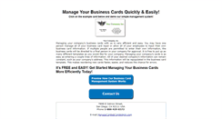Desktop Screenshot of demo.managebusinesscards.com