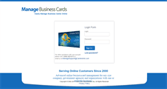 Desktop Screenshot of managebusinesscards.com